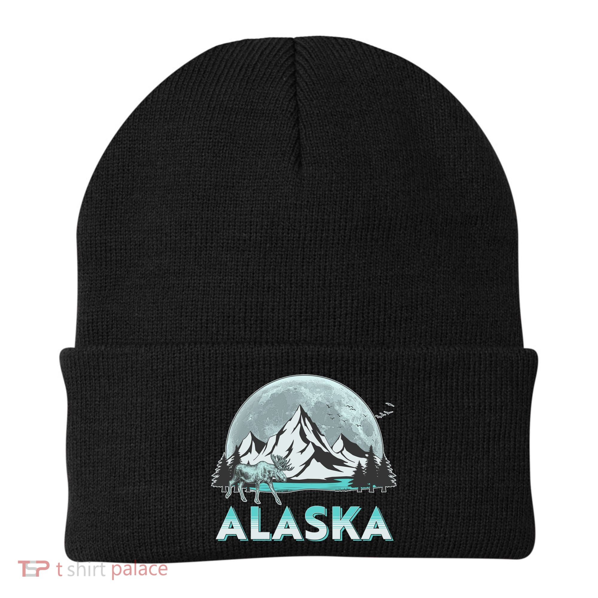 Alaska Wilderness Moose Moon Beanie