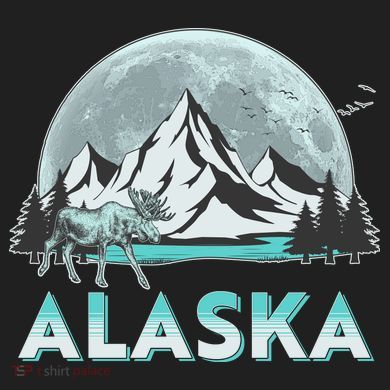 Alaska Wilderness Moose Moon Beanie