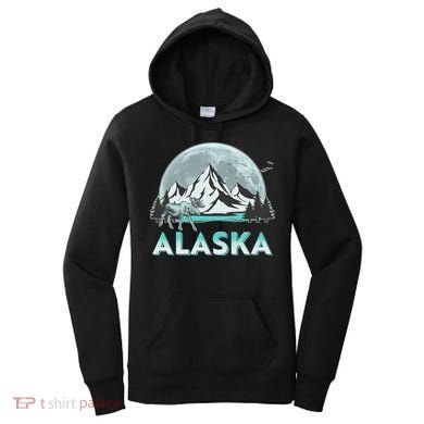 Alaska Wilderness Moose Moon Women's Hoodie