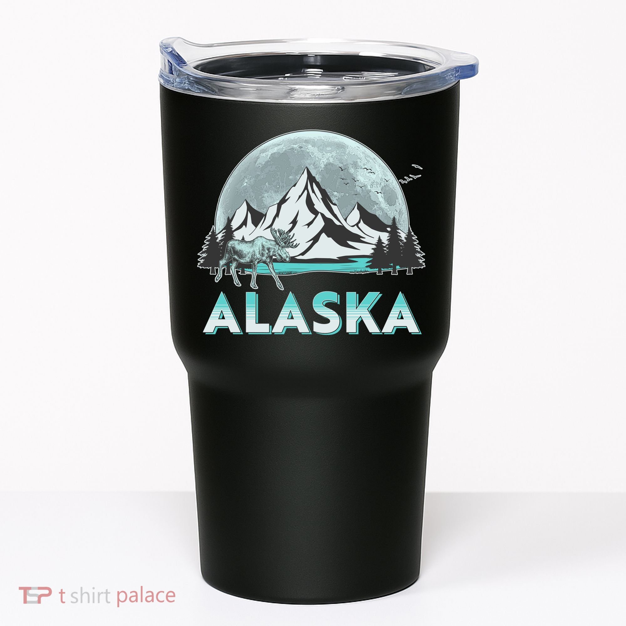 Alaska Wilderness Moose Moon Tumbler