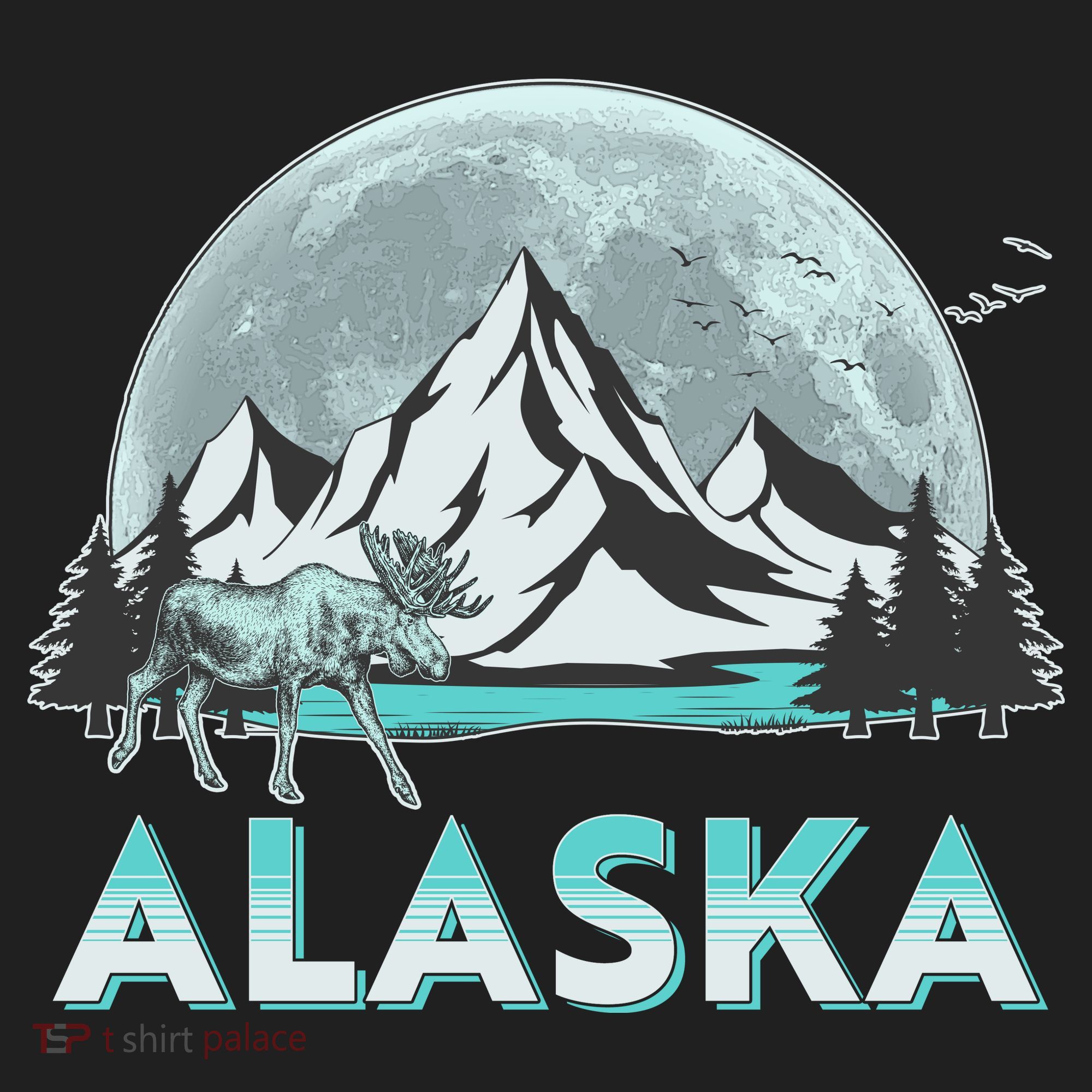 Alaska Wilderness Moose Moon Tumbler