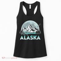 Alaska Wilderness Moose Moon Women's Tank Top thumb 0