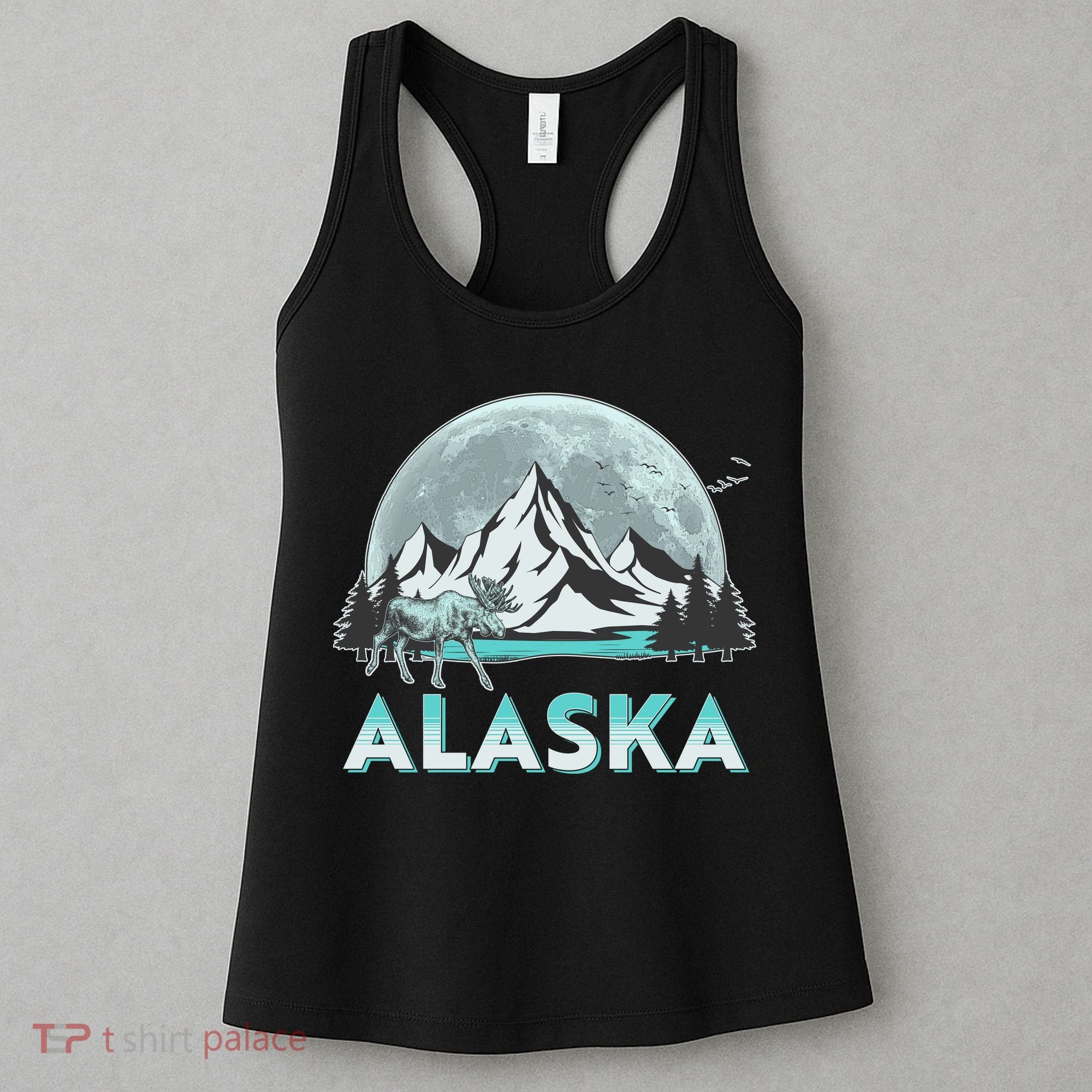Alaska Wilderness Moose Moon Women's Tank Top