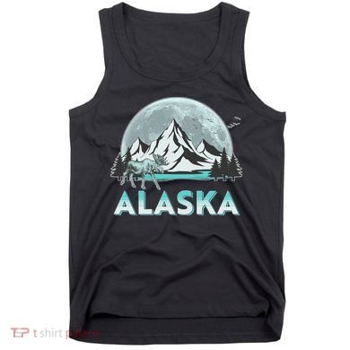 Alaska Wilderness Moose Moon Tank Top