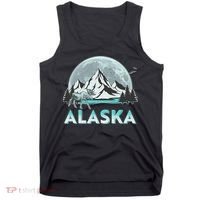 Alaska Wilderness Moose Moon Tank Top thumb 0