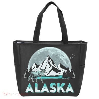 Alaska Wilderness Moose Moon Tote Bag