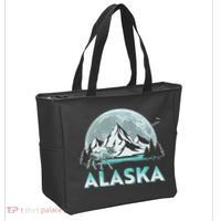 Alaska Wilderness Moose Moon Tote Bag thumb 2