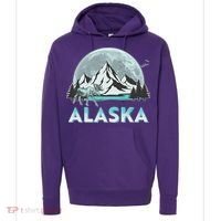 Alaska Wilderness Moose Moon Hoodie thumb 0