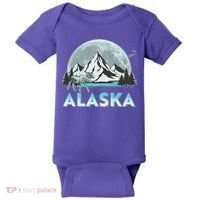 Alaska Wilderness Moose Moon Baby Bodysuit thumb 0