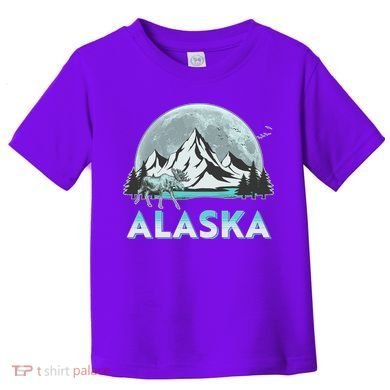 Alaska Wilderness Moose Moon Toddler T-Shirt