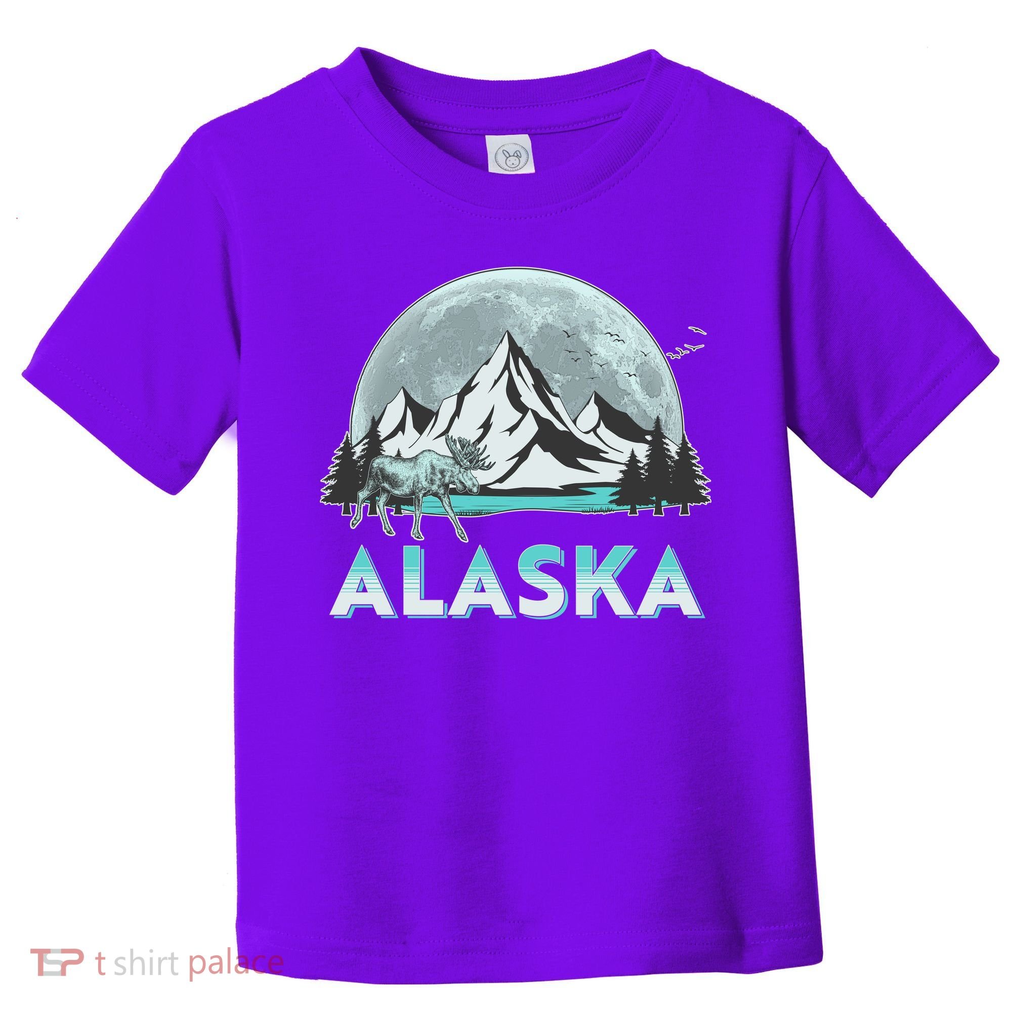 Alaska Wilderness Moose Moon Toddler T-Shirt