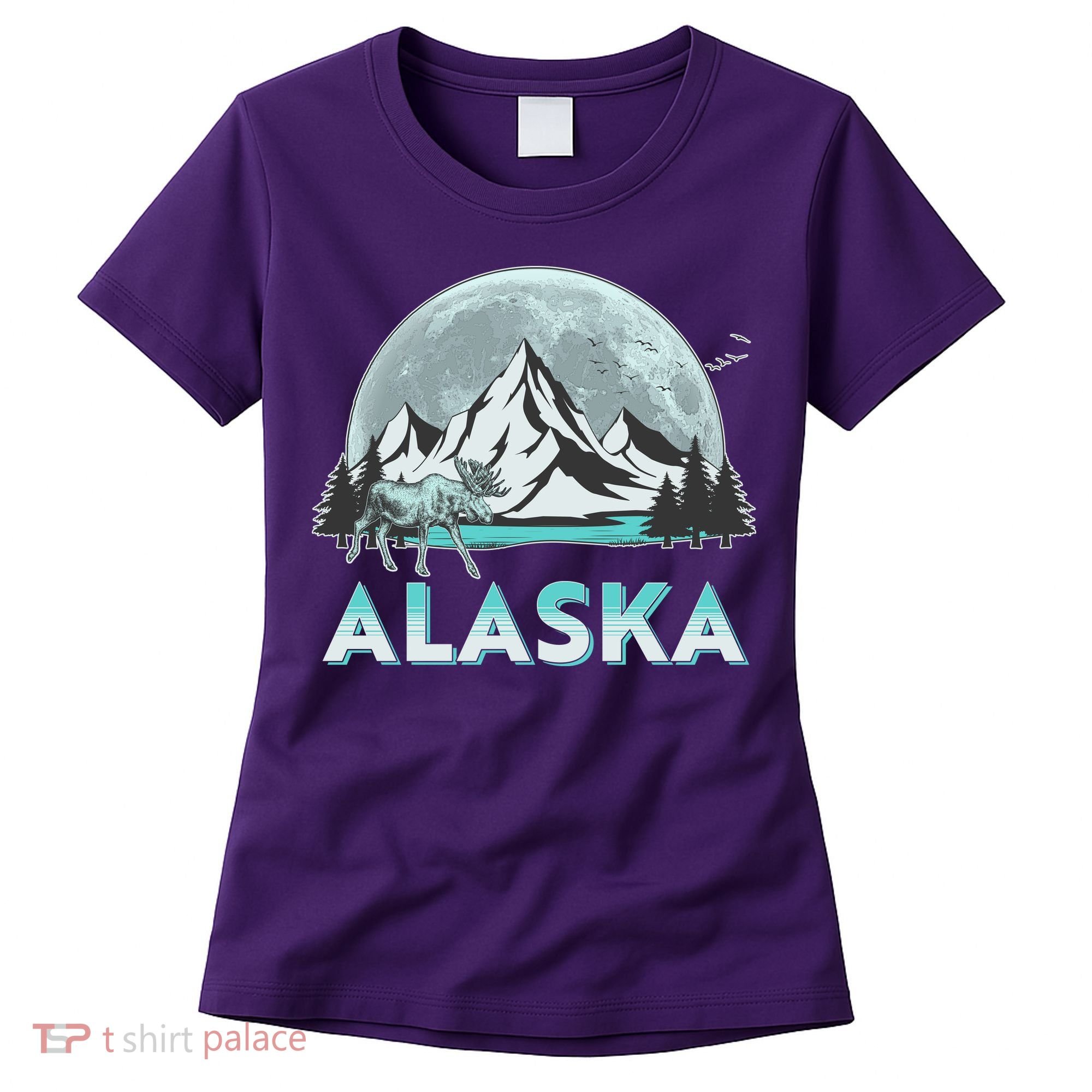 Alaska Wilderness Moose Moon Women's T-Shirt