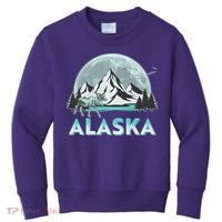 Alaska Wilderness Moose Moon Kids Sweatshirt thumb 0