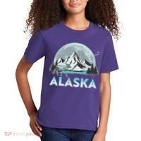 Alaska Wilderness Moose Moon Kids T-Shirt thumb 2