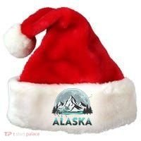 Alaska Wilderness Moose Moon Santa Hat thumb 0