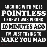 Arguing With Me Is Pointless, I Knew I Was Wrong 10 Minutes Toddler T-Shirt thumb 4
