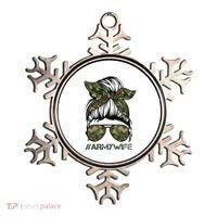 Army Wife Messy Bun Veteran Camouflage Bandana Sunglasses Ornament thumb 0