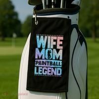 Airsoft Wife Mom Paintball Legend Paintball 'S Meaningful Gift Golf Towel thumb 2