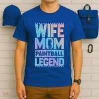 Airsoft Wife Mom Paintball Legend Paintball 'S Meaningful Gift T-Shirt thumb 6