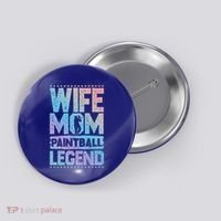 Airsoft Wife Mom Paintball Legend Paintball 'S Meaningful Gift Button thumb 0