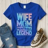 Airsoft Wife Mom Paintball Legend Paintball 'S Meaningful Gift Women's T-Shirt thumb 3