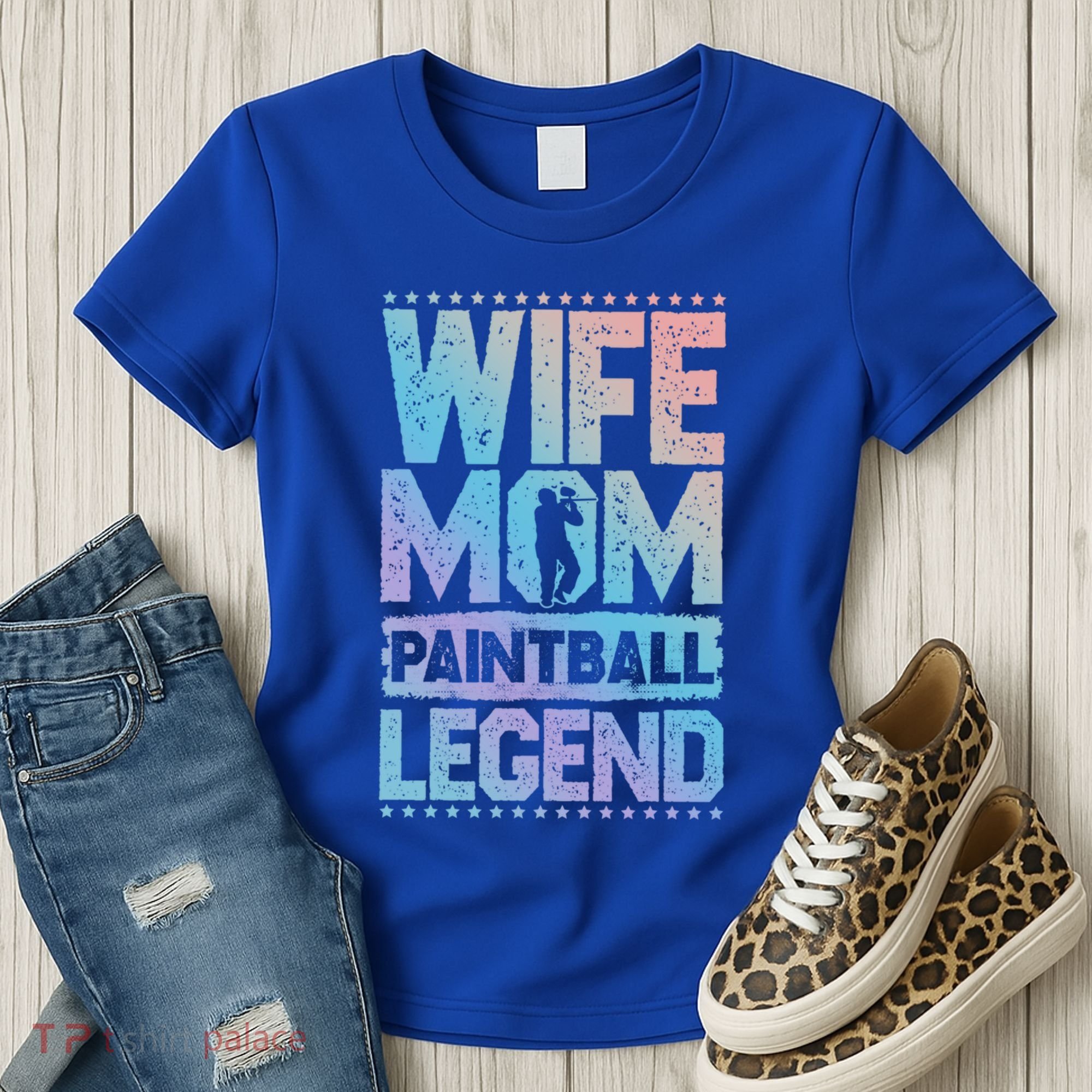 Airsoft Wife Mom Paintball Legend Paintball 'S Meaningful Gift Women's T-Shirt