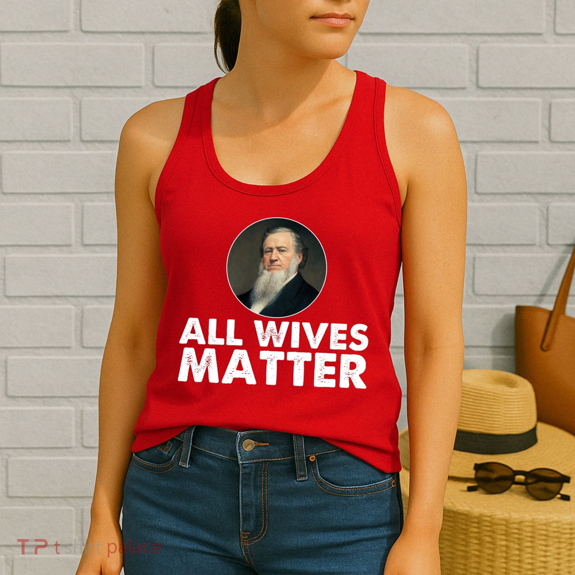 All Wives Matter Joseph Smith Polygamy Ex Mormon Lds Meme Women's Tank Top