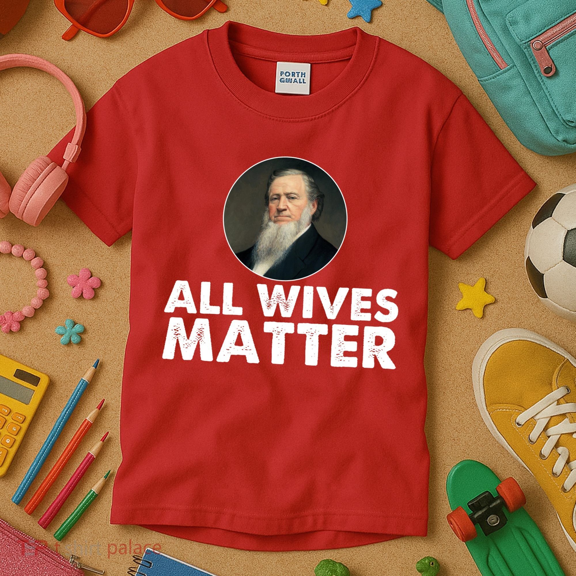 All Wives Matter Joseph Smith Polygamy Ex Mormon Lds Meme Kids T-Shirt