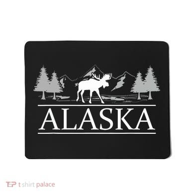 Alaskan Wilderness Moose Glacier Mountains Nature Alaska Mousepad