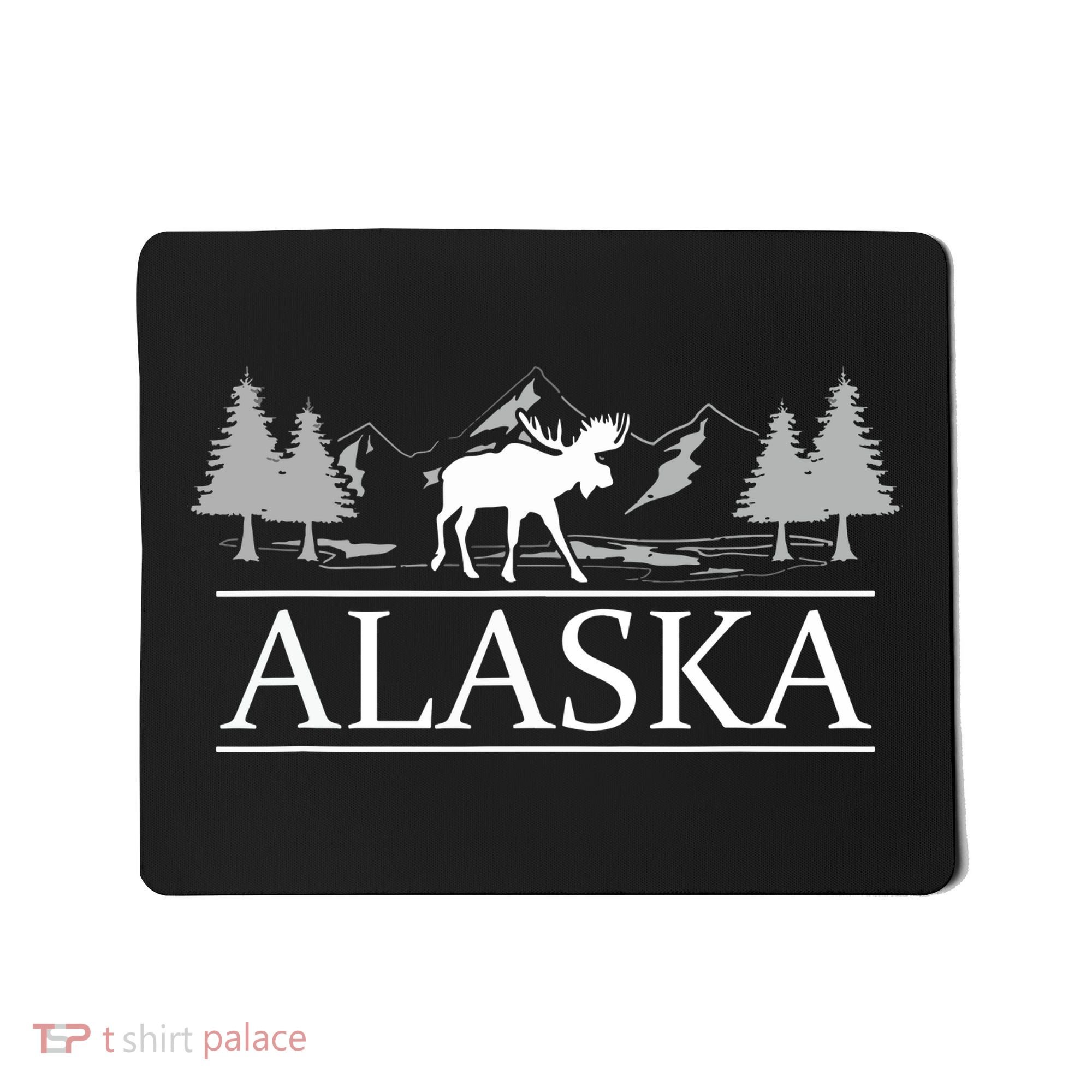 Alaskan Wilderness Moose Glacier Mountains Nature Alaska Mousepad