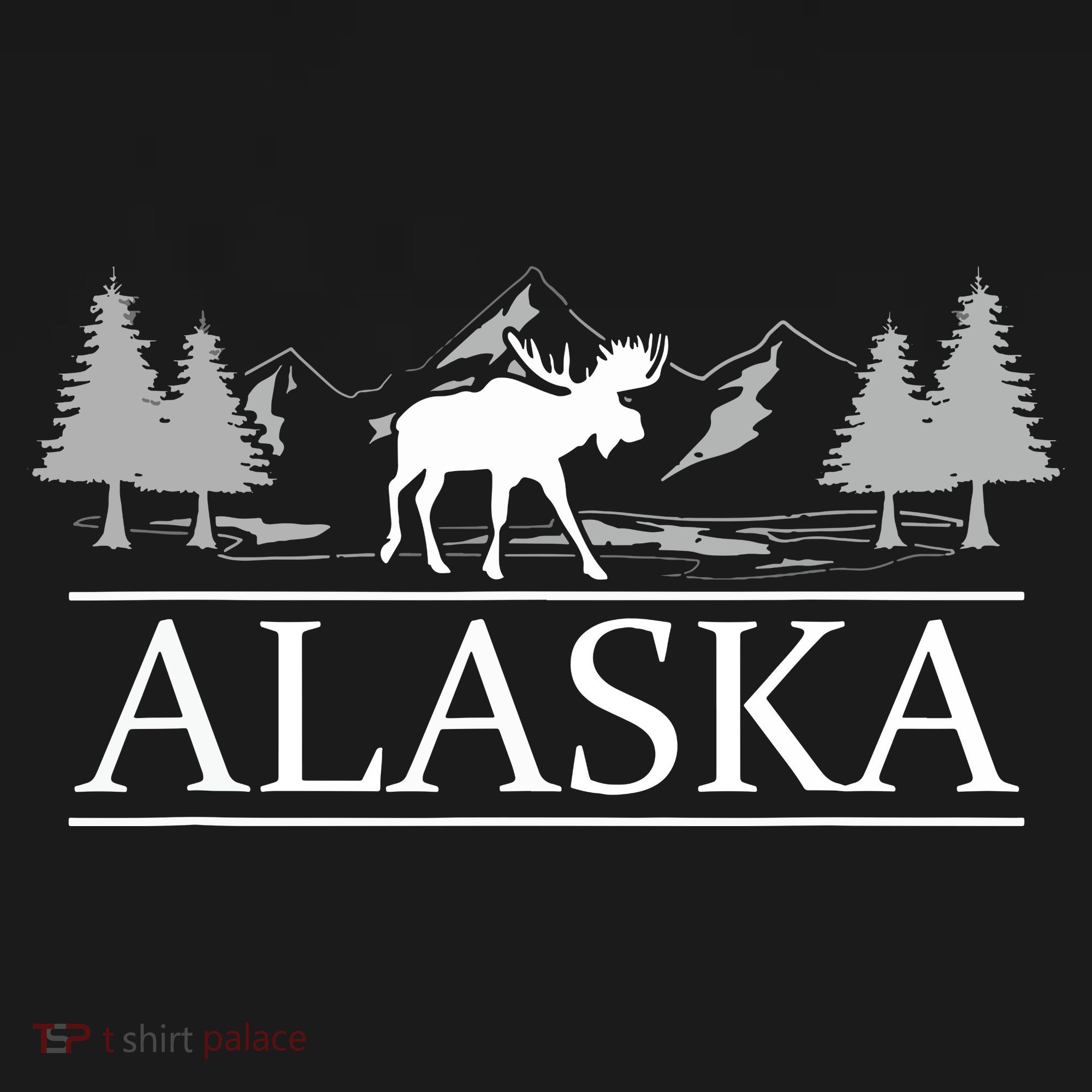 Alaskan Wilderness Moose Glacier Mountains Nature Alaska Women's Tank Top