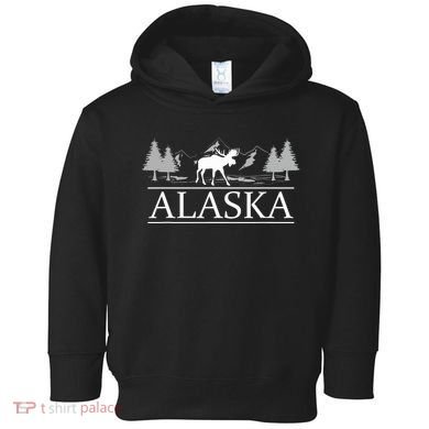 Alaskan Wilderness Moose Glacier Mountains Nature Alaska Toddler Hoodie