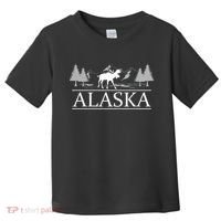 Alaskan Wilderness Moose Glacier Mountains Nature Alaska Toddler T-Shirt thumb 0