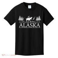 Alaskan Wilderness Moose Glacier Mountains Nature Alaska Kids T-Shirt thumb 0
