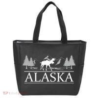 Alaskan Wilderness Moose Glacier Mountains Nature Alaska Tote Bag thumb 0