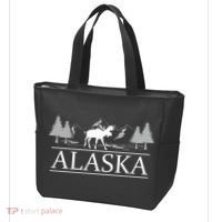 Alaskan Wilderness Moose Glacier Mountains Nature Alaska Tote Bag thumb 3