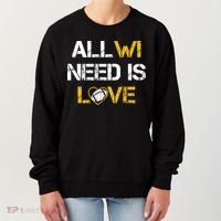 All Wi Need Is Love Green Bay Women's Sweatshirt thumb 0
