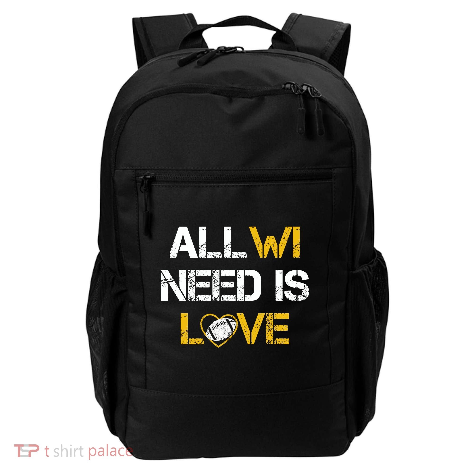 All Wi Need Is Love Green Bay Backpack