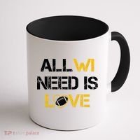 All Wi Need Is Love Green Bay Coffee Mug thumb 1