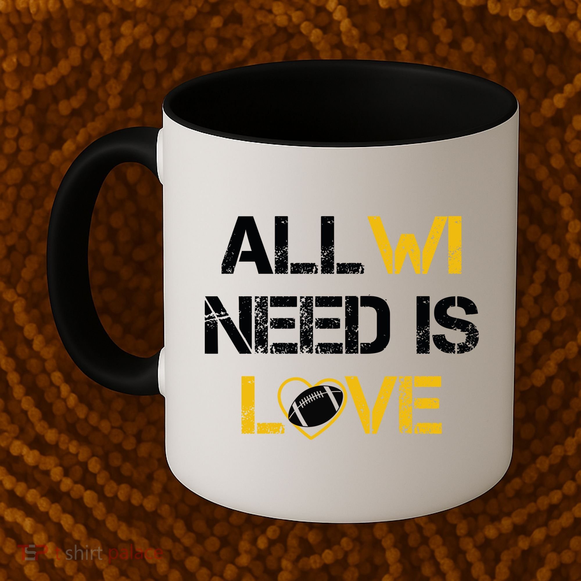 All Wi Need Is Love Green Bay Coffee Mug