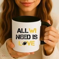 All Wi Need Is Love Green Bay Coffee Mug thumb 3