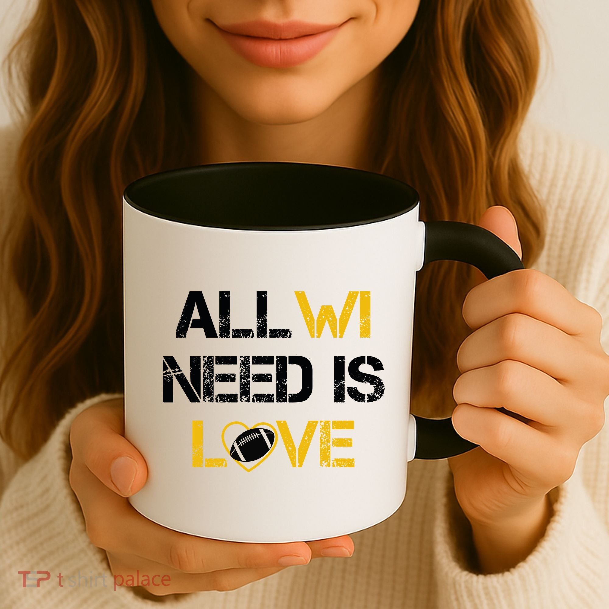 All Wi Need Is Love Green Bay Coffee Mug