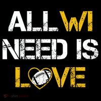 All Wi Need Is Love Green Bay Women's Hoodie thumb 2