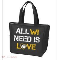 All Wi Need Is Love Green Bay Tote Bag thumb 3