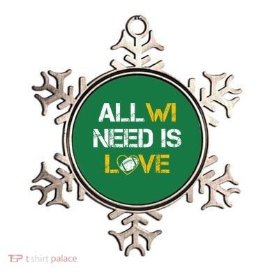 All Wi Need Is Love Green Bay Ornament