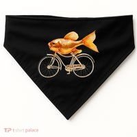 A Woman Needs A Man Like A Fish Needs A Bicycle USA-Made Doggie Bandana thumb 0
