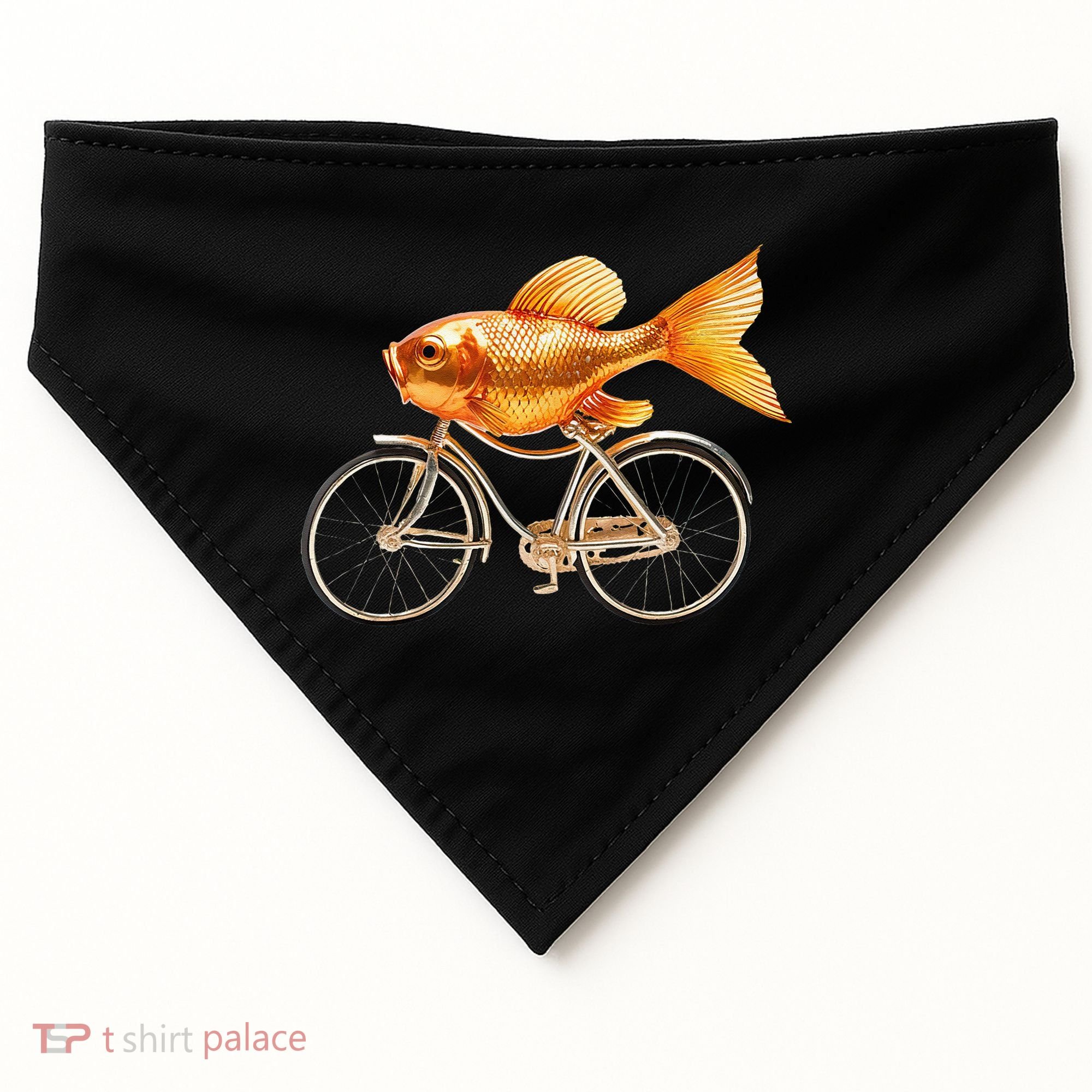 A Woman Needs A Man Like A Fish Needs A Bicycle USA-Made Doggie Bandana