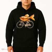 A Woman Needs A Man Like A Fish Needs A Bicycle Hoodie thumb 2
