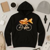 A Woman Needs A Man Like A Fish Needs A Bicycle Hoodie thumb 3