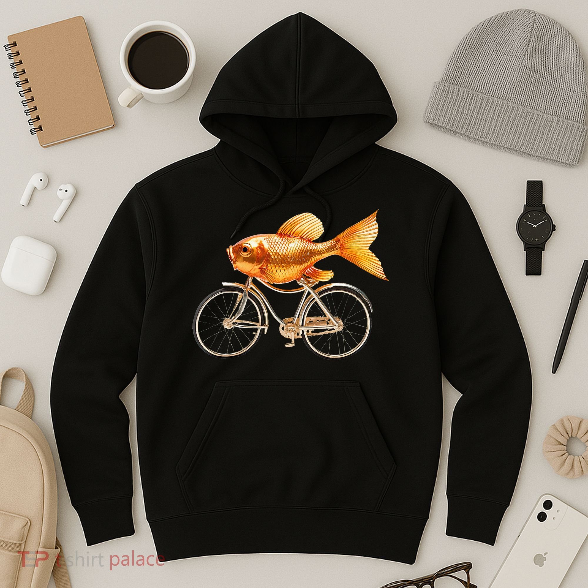 A Woman Needs A Man Like A Fish Needs A Bicycle Hoodie